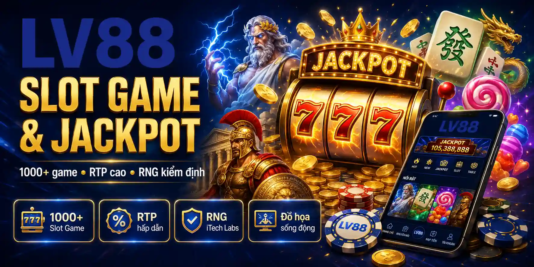 LV88 | Trang Chủ Chính Thức LV88.Com | Cá Cược Uy Tín #1 2026 16 Slot Game Và Jackpot